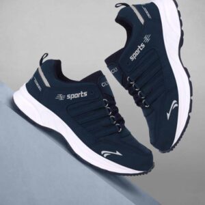 Lace up Waterproof blue shoes for running, walking, gym, trekking, hiking Running Shoes For Men  (Navy)