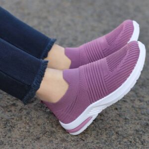 Stylish Walking Partywear Sneakers Casual Shoes Walking Shoes For Women  (Purple , 4)